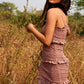 Pink Ruffled Rouge Bodycon Dress